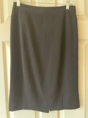 White House Black Market Black Pencil Skirt Fully Lined Size 4 Black